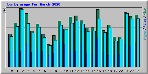 Hourly usage for March 2026