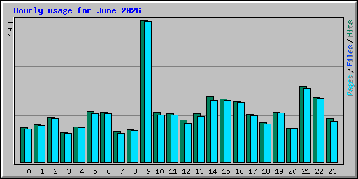 Hourly usage for June 2026
